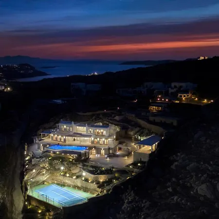 Villa Divine - 10 Bedrooms In Ornos, Tennis Court