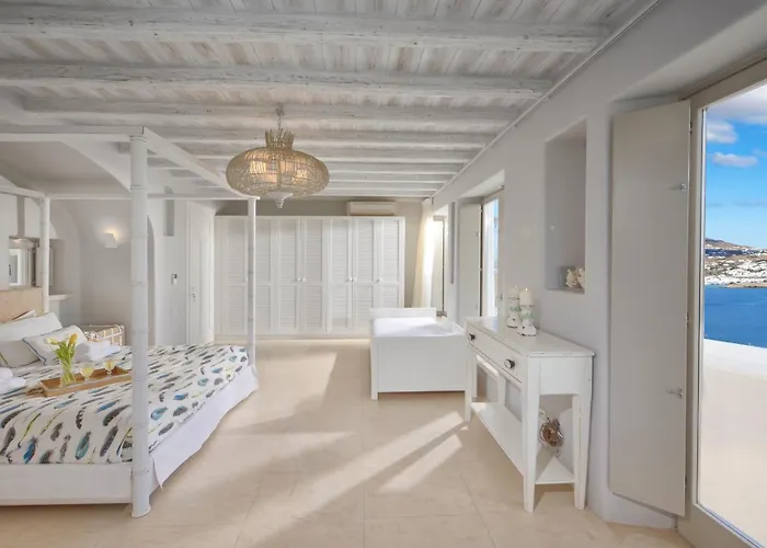 빌라 Divine - 10 Bedrooms In Ornos, Tennis Court