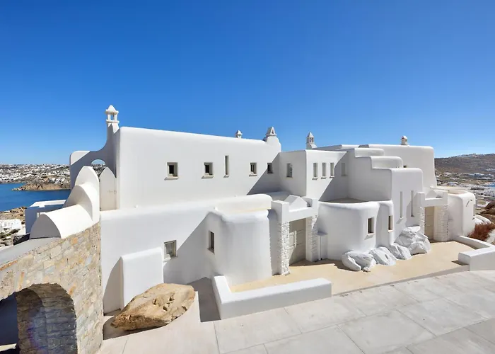 Divine - 10 Bedrooms In Ornos, Tennis Court 오르노스