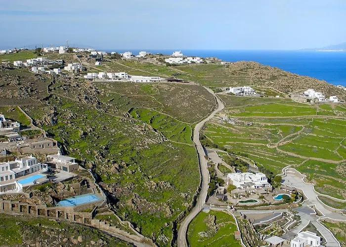 Divine - 10 Bedrooms In Ornos, Tennis Court 빌라 오르노스